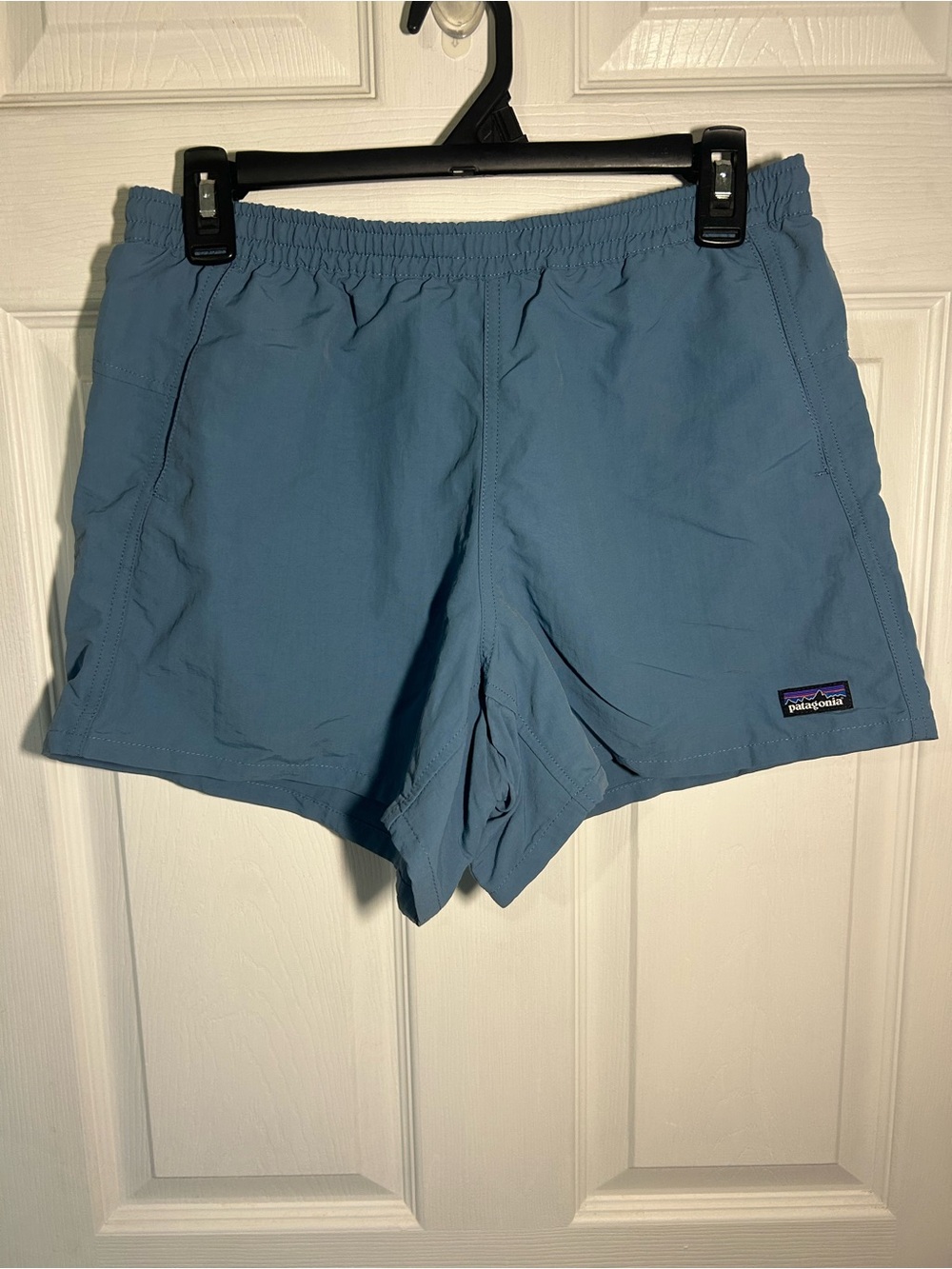 Patagonia Baggies Women’s Small Shorts Hiking Outdoor Light Blue